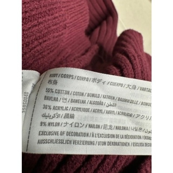 Hollister Womens Maroon Sweater Dress‎ Size XS - Picture 6 of 6